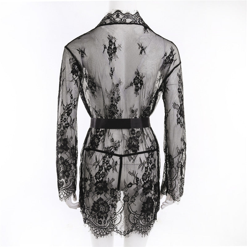 Lingerie transparent V-Neck Nightwear Lace