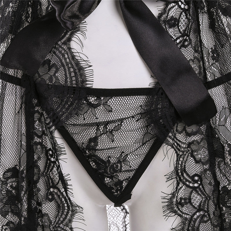 Lingerie transparent V-Neck Nightwear Lace