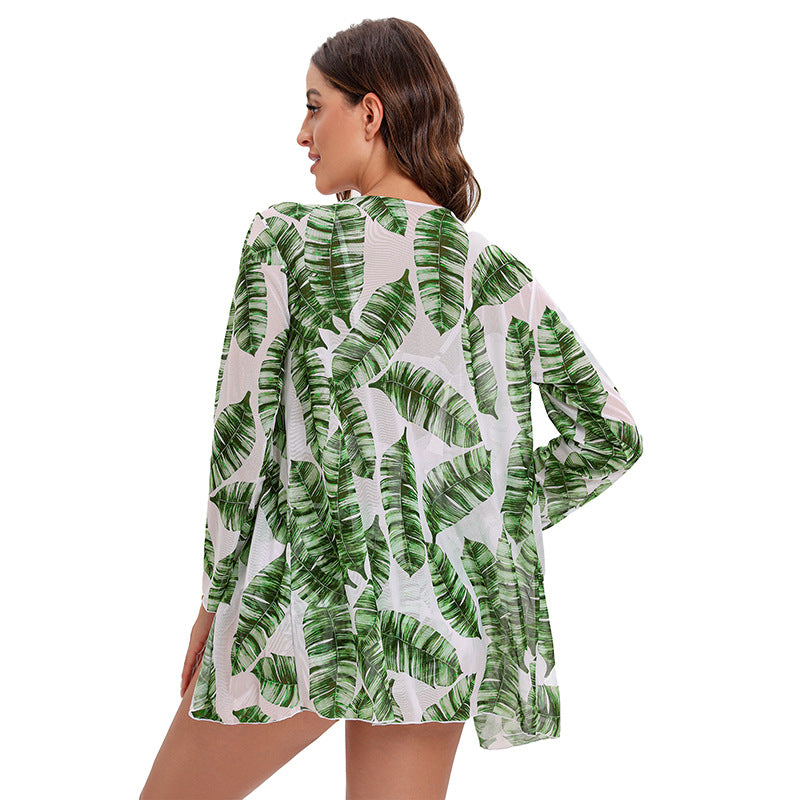 Sexy Bikinis And Cover Set Women Swimsuit Printed Swimwear High Waist Summer Strappy Bathing Suit Beach Wear Biquini Female