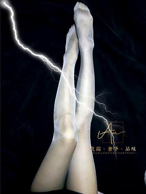 Thin Super Shiny Silver Silk Stockings Sexy Temptation Wild Disco Stockings Shiny Pantyhose Women Tights