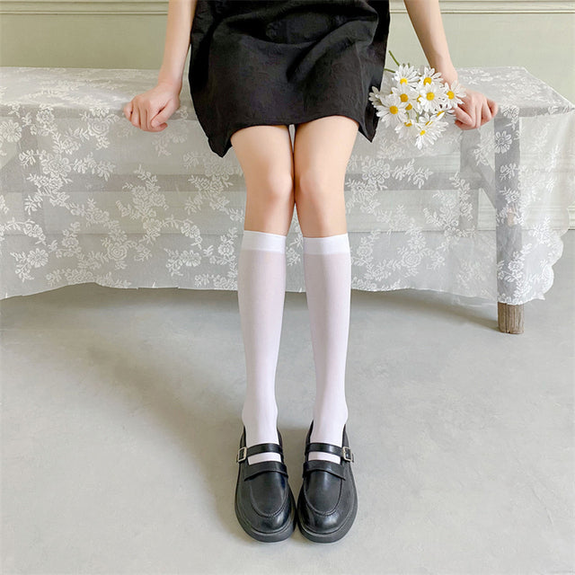 Stockings Bandage Cross Ribbon Knee Socks Anti-Snagging Party Fish Net 2 Wearing Ways Stocking Fishnet Pantyhose