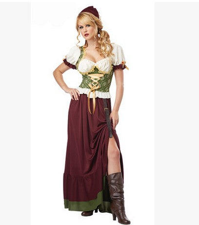 Oktoberfest Beer Maid Peasant Dress German Wench Oktoberfest Fancy Dress Hot Sexy Halloween Cosplay Costume