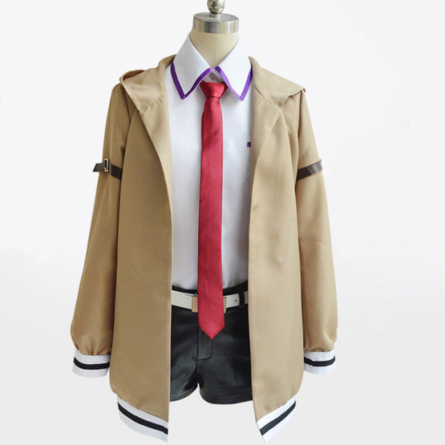Steins Gate Cosplay Costume Japanese Anime Cosplay Makise Kurisu Cosplay Jacket Coat Outfit Suits Uniform