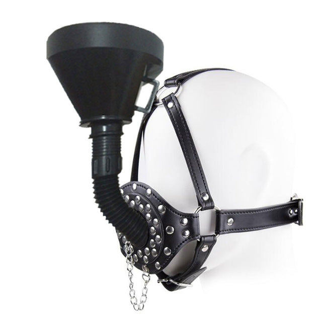 Fetish Funnel Mouth Gag BDSM Bondage Set Slave Oral Fixation Mouth Stuffed SM Adult Game Sex Toys For Women Men Toys For Adults