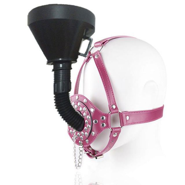Fetish Funnel Mouth Gag BDSM Bondage Set Slave Oral Fixation Mouth Stuffed SM Adult Game Sex Toys For Women Men Toys For Adults