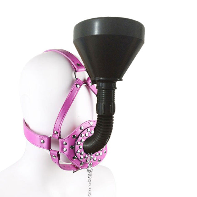 Fetish Funnel Mouth Gag BDSM Bondage Set Slave Oral Fixation Mouth Stuffed SM Adult Game Sex Toys For Women Men Toys For Adults