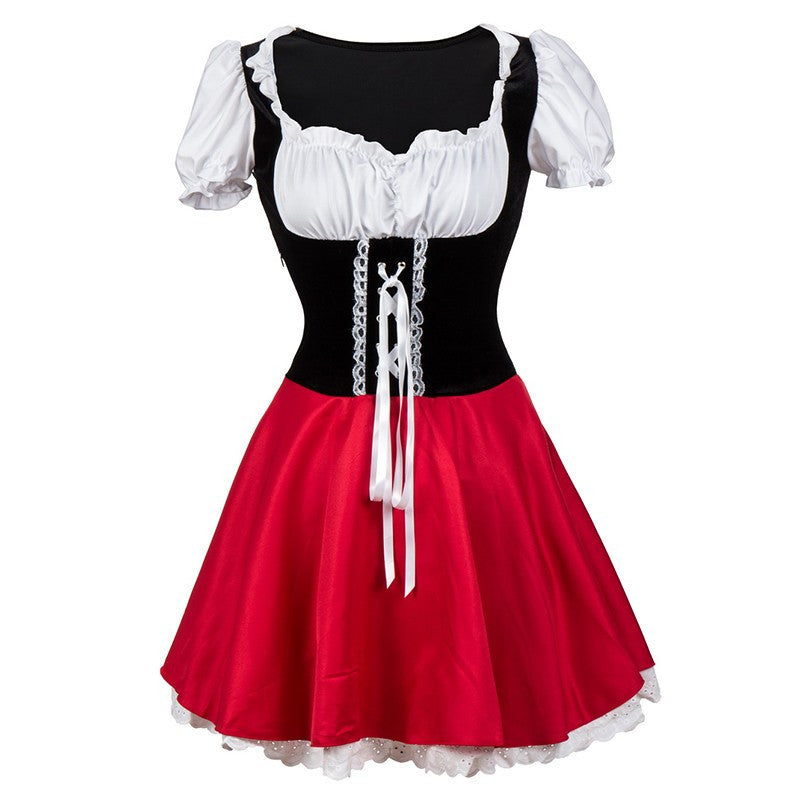 S-6XL Sexy Women Little Red Riding Hood Costumes Adult Anime Cosplay Fantasy Game Uniforms Halloween Party Fancy Dress