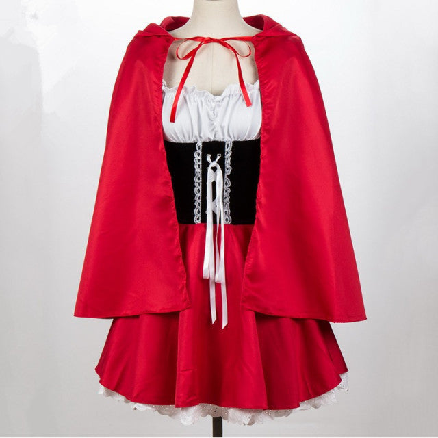 S-6XL Sexy Women Little Red Riding Hood Costumes Adult Anime Cosplay Fantasy Game Uniforms Halloween Party Fancy Dress