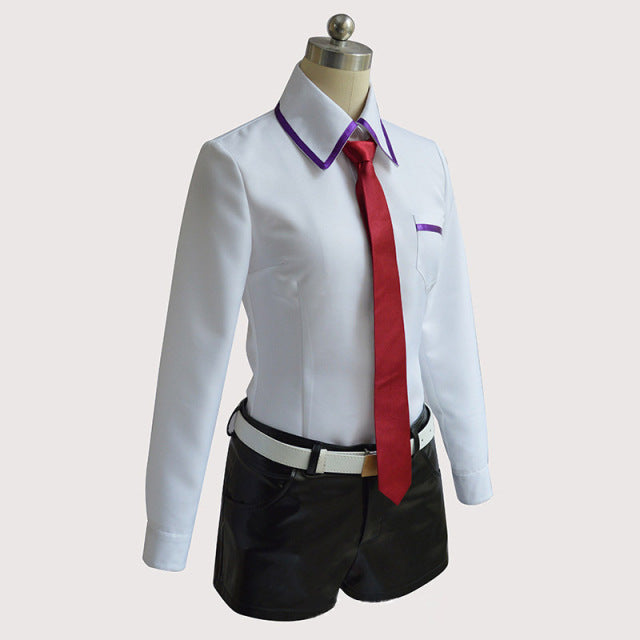 Steins Gate Cosplay Costume Japanese Anime Cosplay Makise Kurisu Cosplay Jacket Coat Outfit Suits Uniform